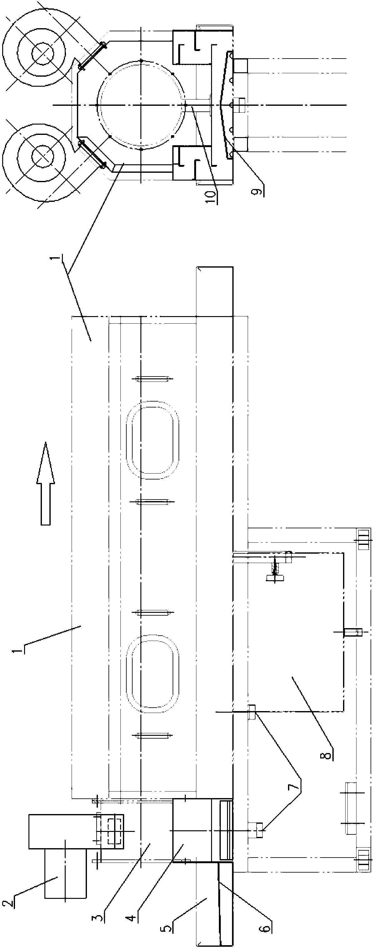 Splashing prevention structure applicable to spraying water tank