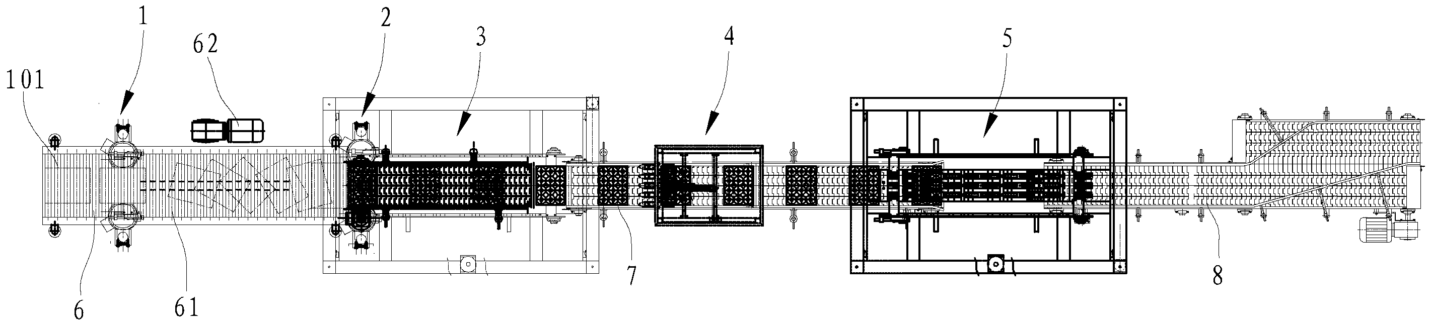 Automatic paper box and bottle unloading machine