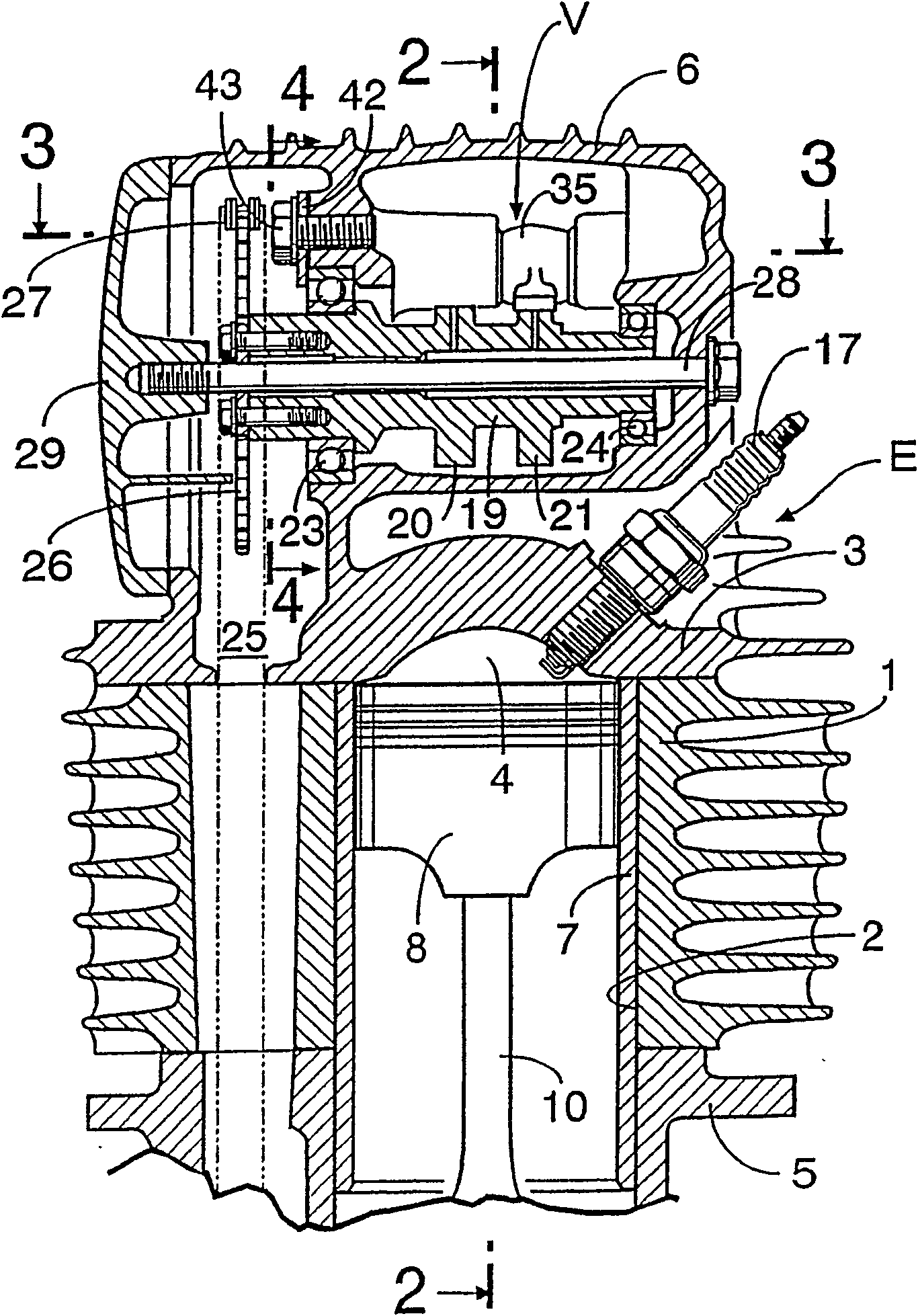 Whirl-stop device for rocker arm shaft in valve mechanism of internal combustion engine