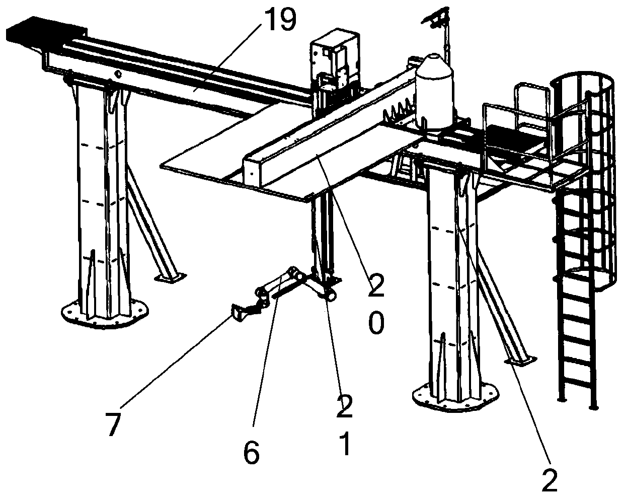 Flexible assembly welding robot workstation