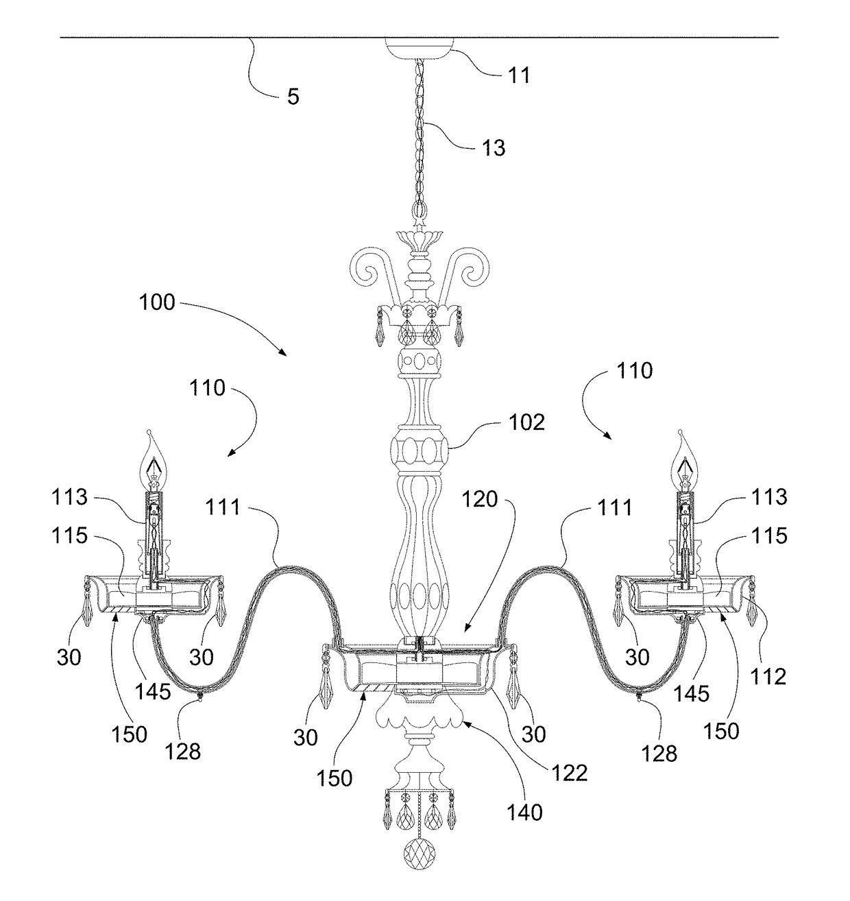 Light Fixture with Air Handler