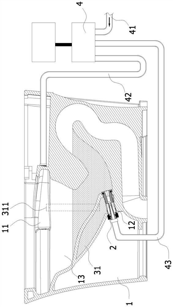 Ceramic pressure flushing equipment and flushing method thereof