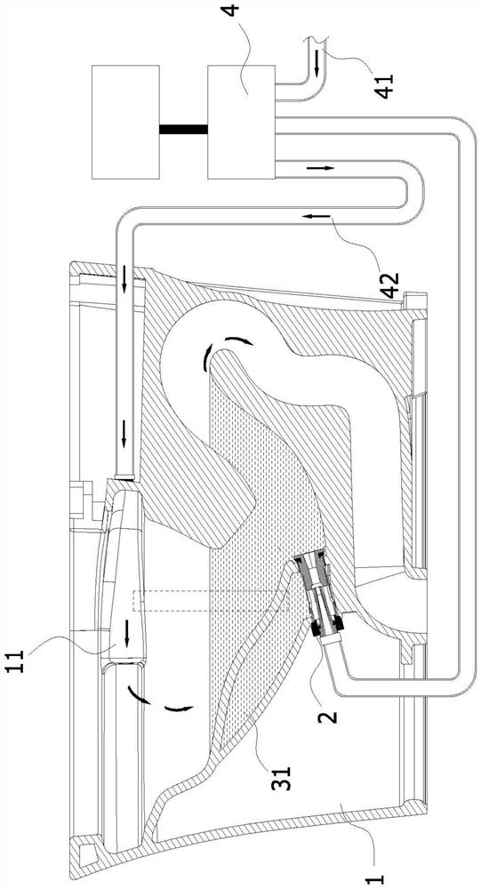 Ceramic pressure flushing equipment and flushing method thereof