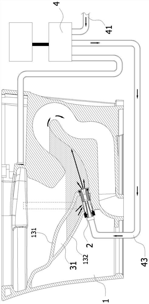 Ceramic pressure flushing equipment and flushing method thereof