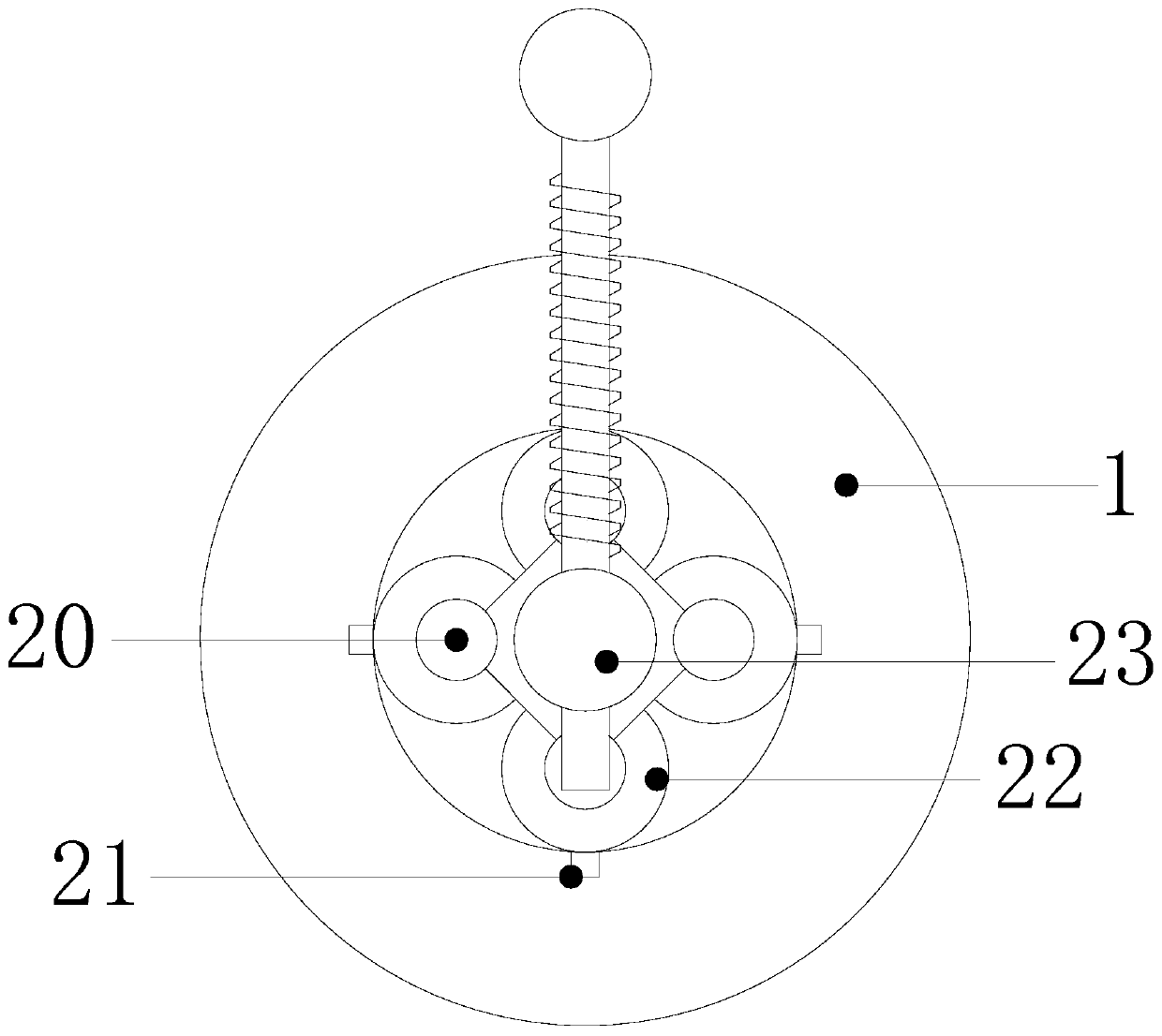 Cutter space one-time adjustable splitting cutter holder used for production and processing of lithium battery cover plate