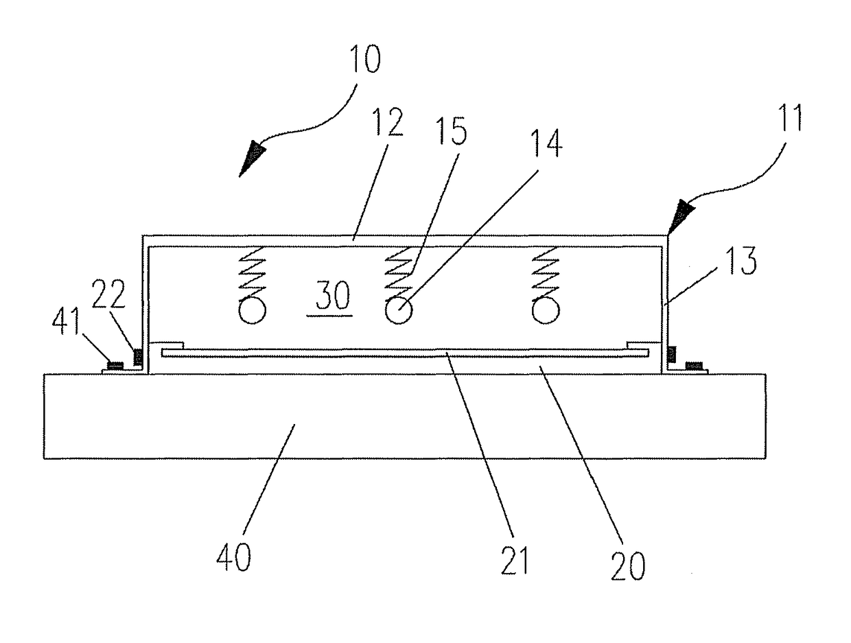 Device for detecting liquid crystal module and method for detecting quantity of liquid crystal