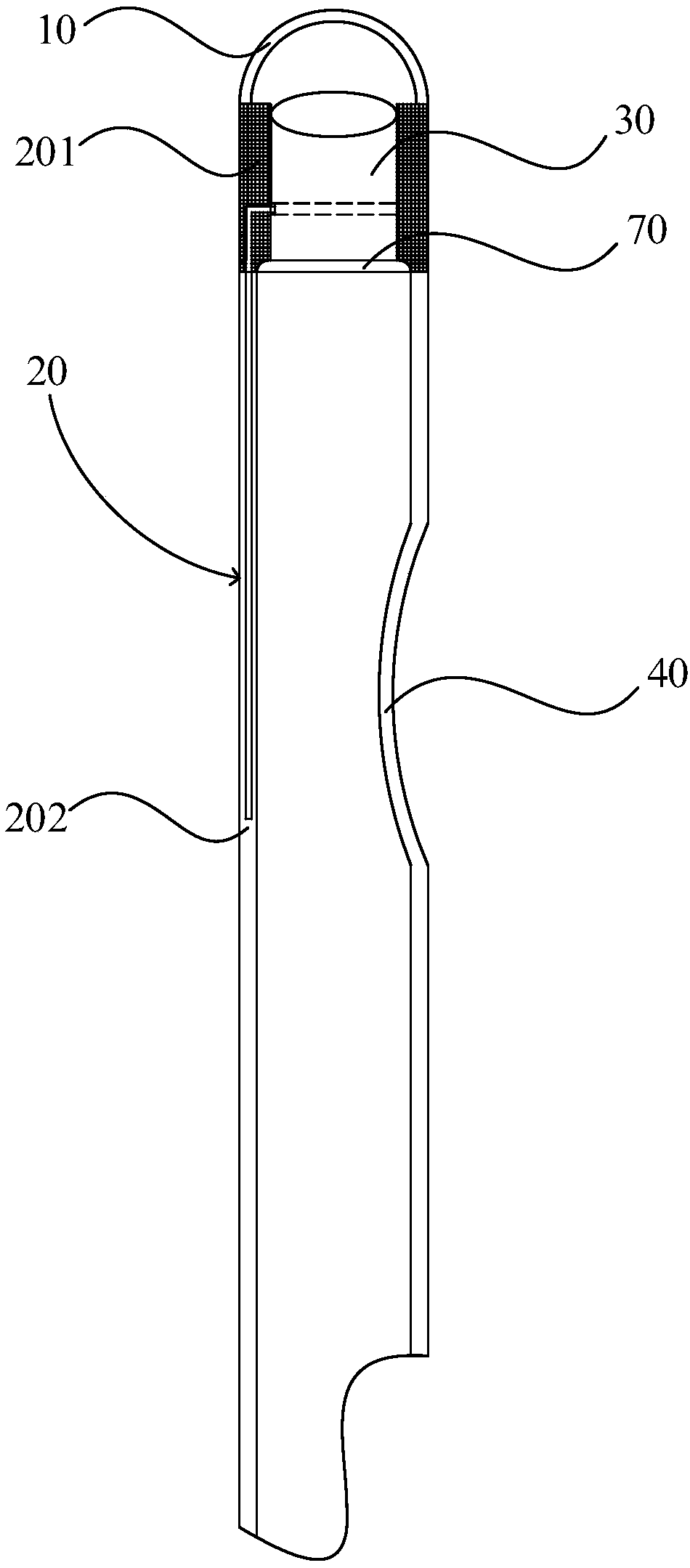 Visual drainage tube assembly