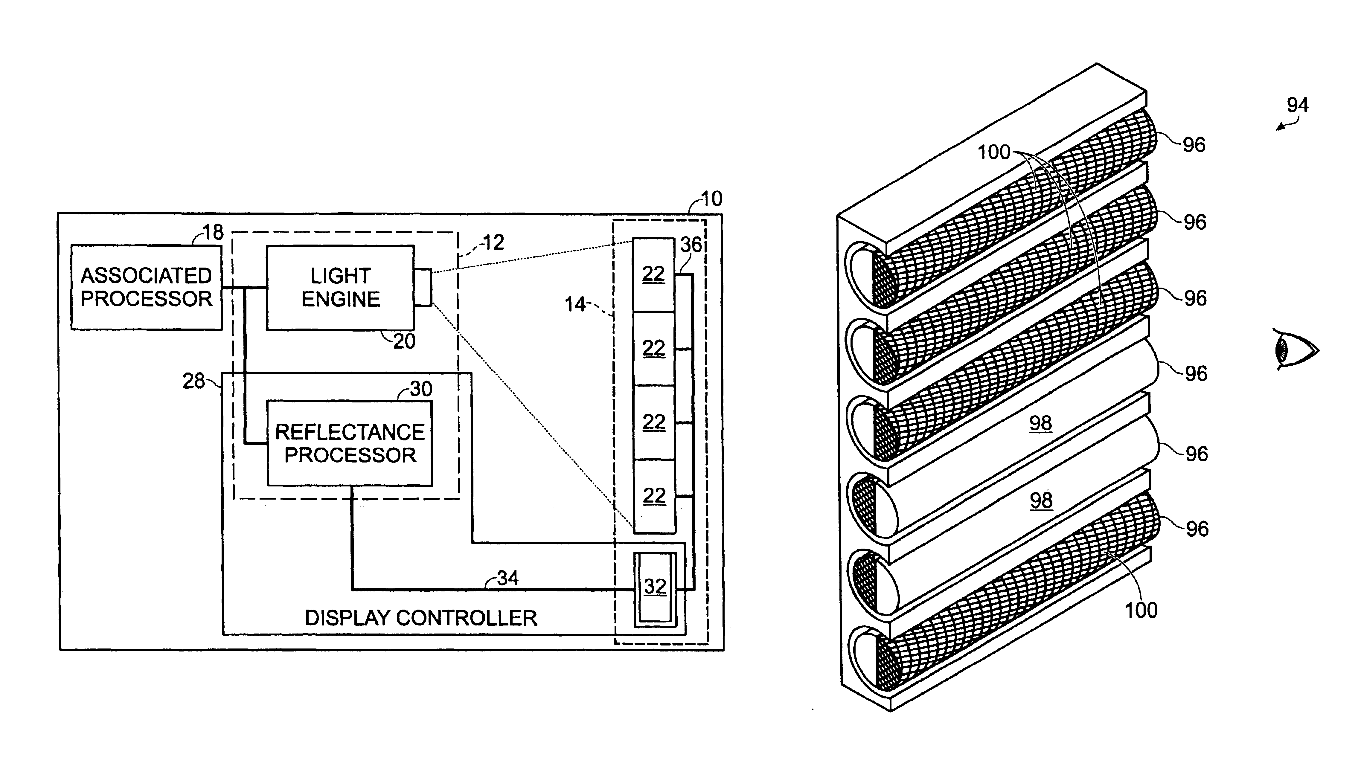 Enhanced contrast projection screen