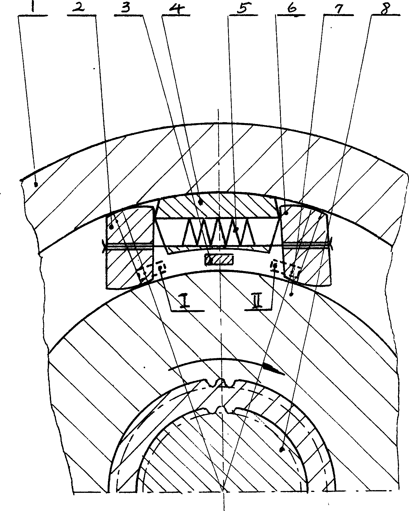 Block duoble-directional overrunning clutch parking brake and manufacturing method thereof