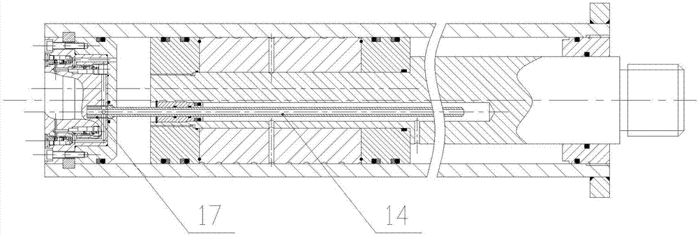 End-control type internal expansion type mechanical locking hydraulic oil cylinder and operation method thereof