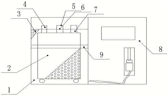 Skid-mounted blocking explosion-proof device for gas station