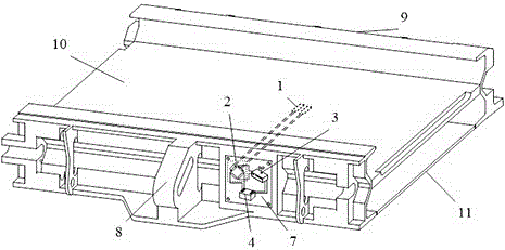 Scraper conveyor load monitoring device and chain tension estimation method