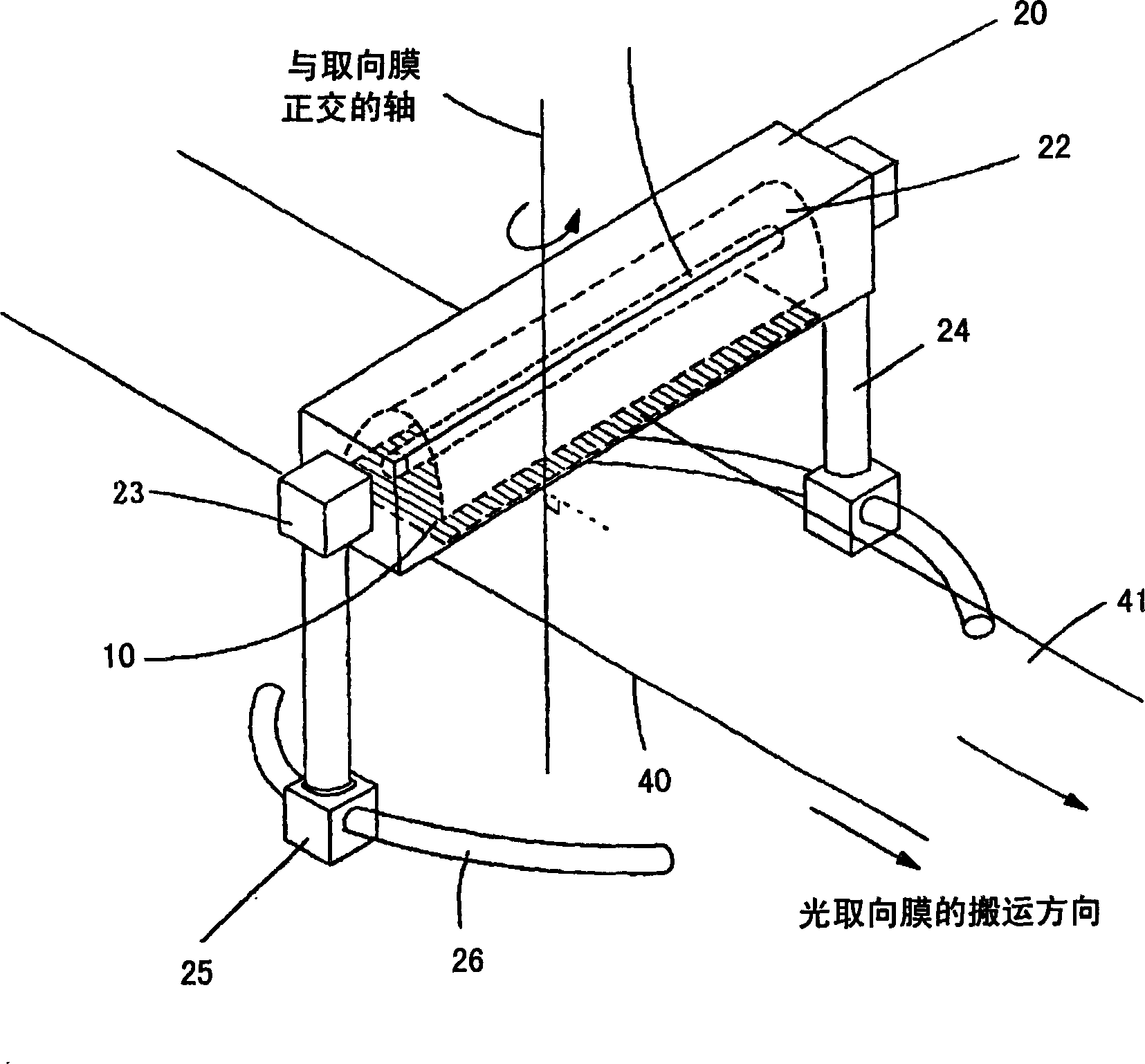 Polarization light emitting apparatus for light orientation