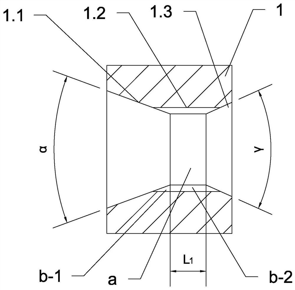 Cold-drawing die of ribbed cladding pipe, production process and finished pipe thereof