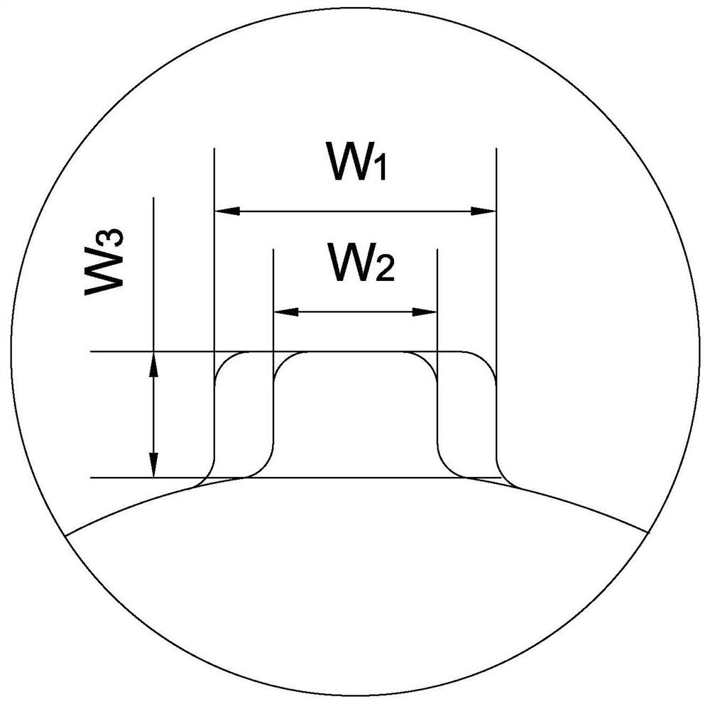 Cold-drawing die of ribbed cladding pipe, production process and finished pipe thereof