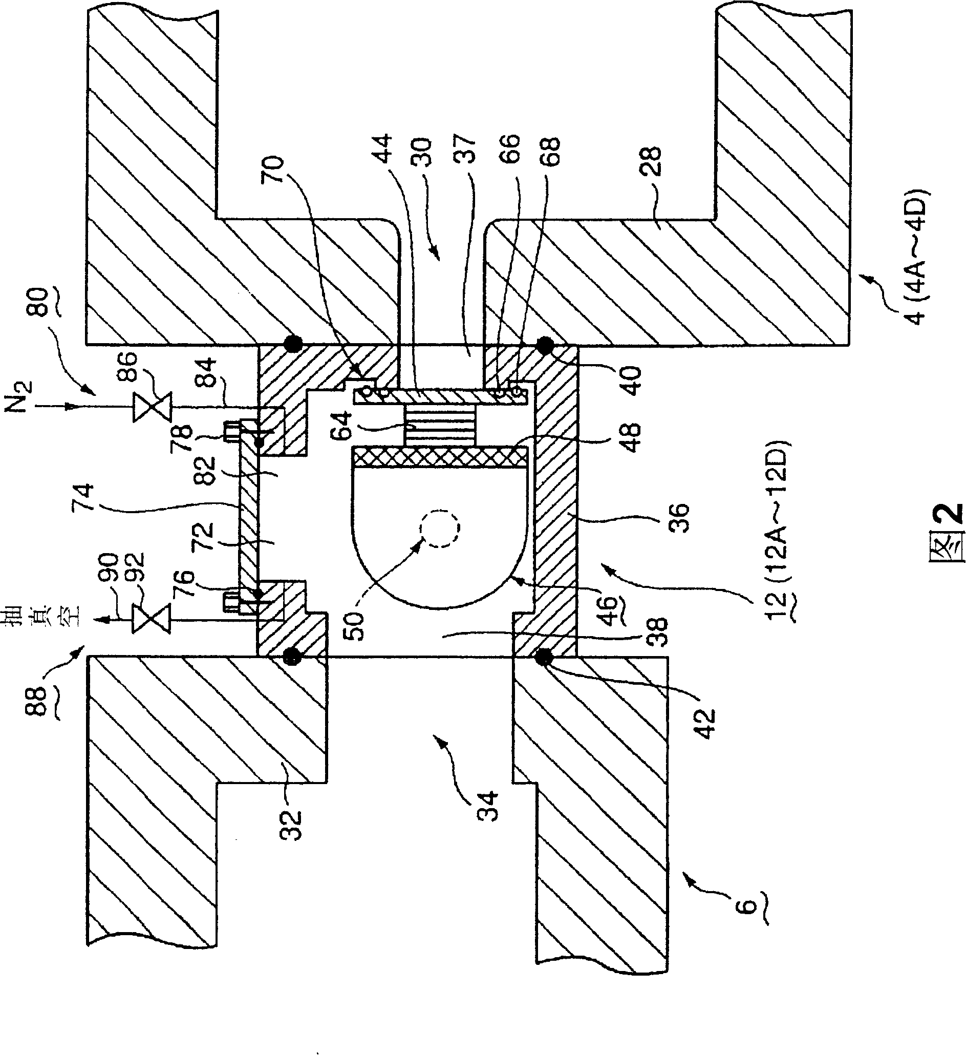 Replacing method of valv device, processing system and sealing components