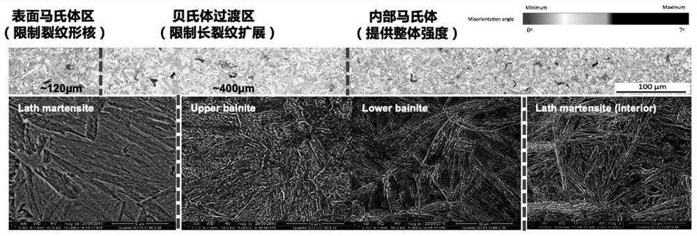 Steel with bionic multi-level structure and machining process thereof