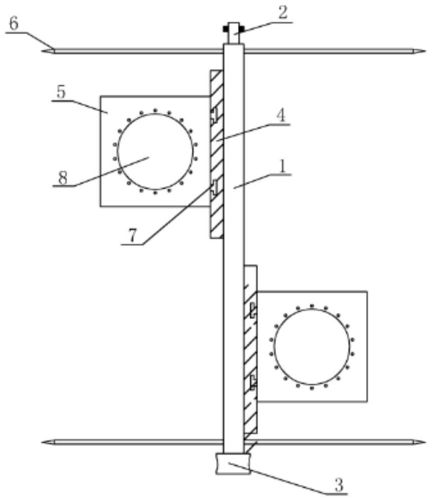 Portable and simple fishing gear and its installation method