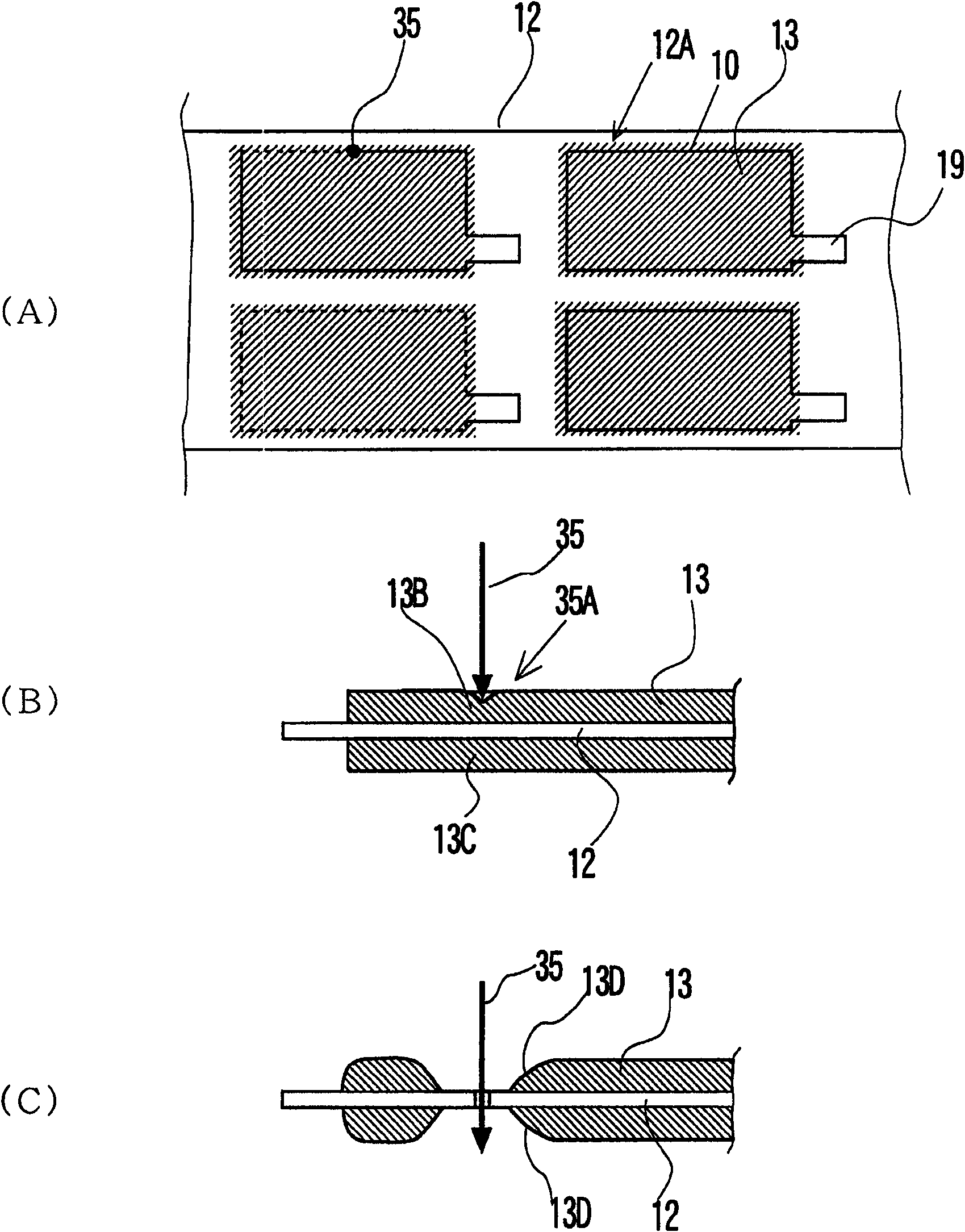 Stacked secondary battery and method of manufacturing the same