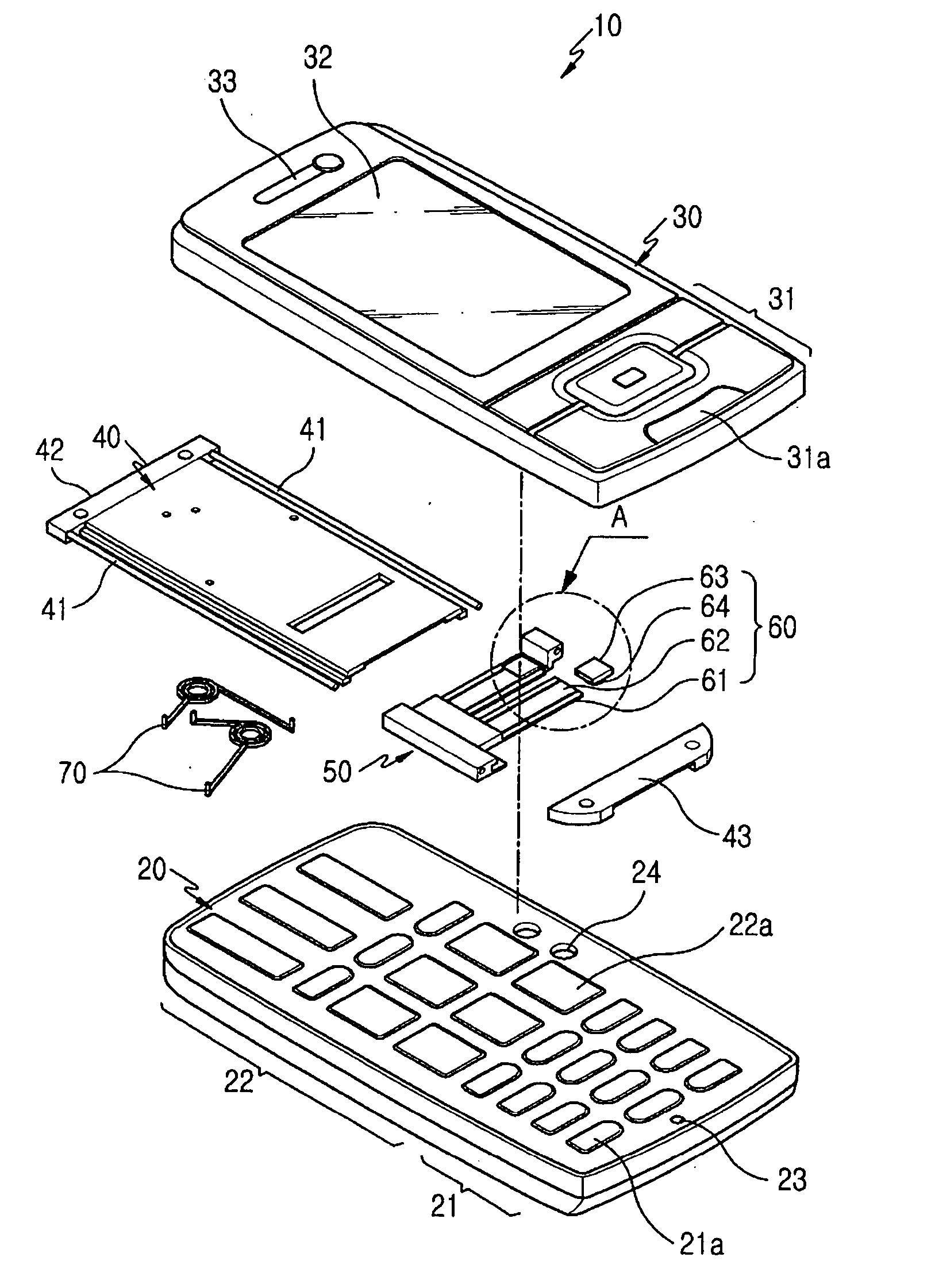 Sliding device for dual sliding-type portable communication apparatus