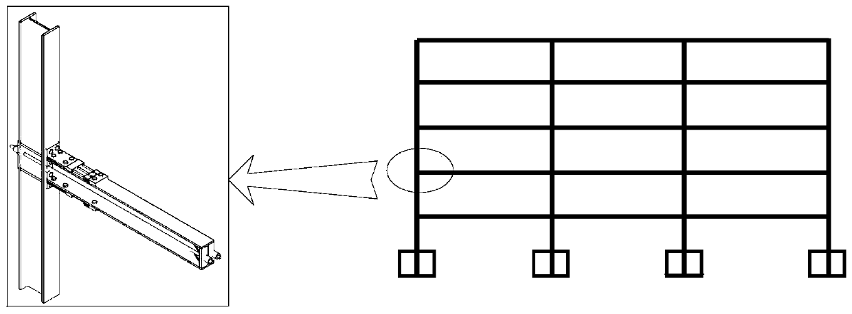 Post-tensioning self-resetting joints capable of multi-stage energy dissipation and assembling method for post-tensioning self-resetting joints