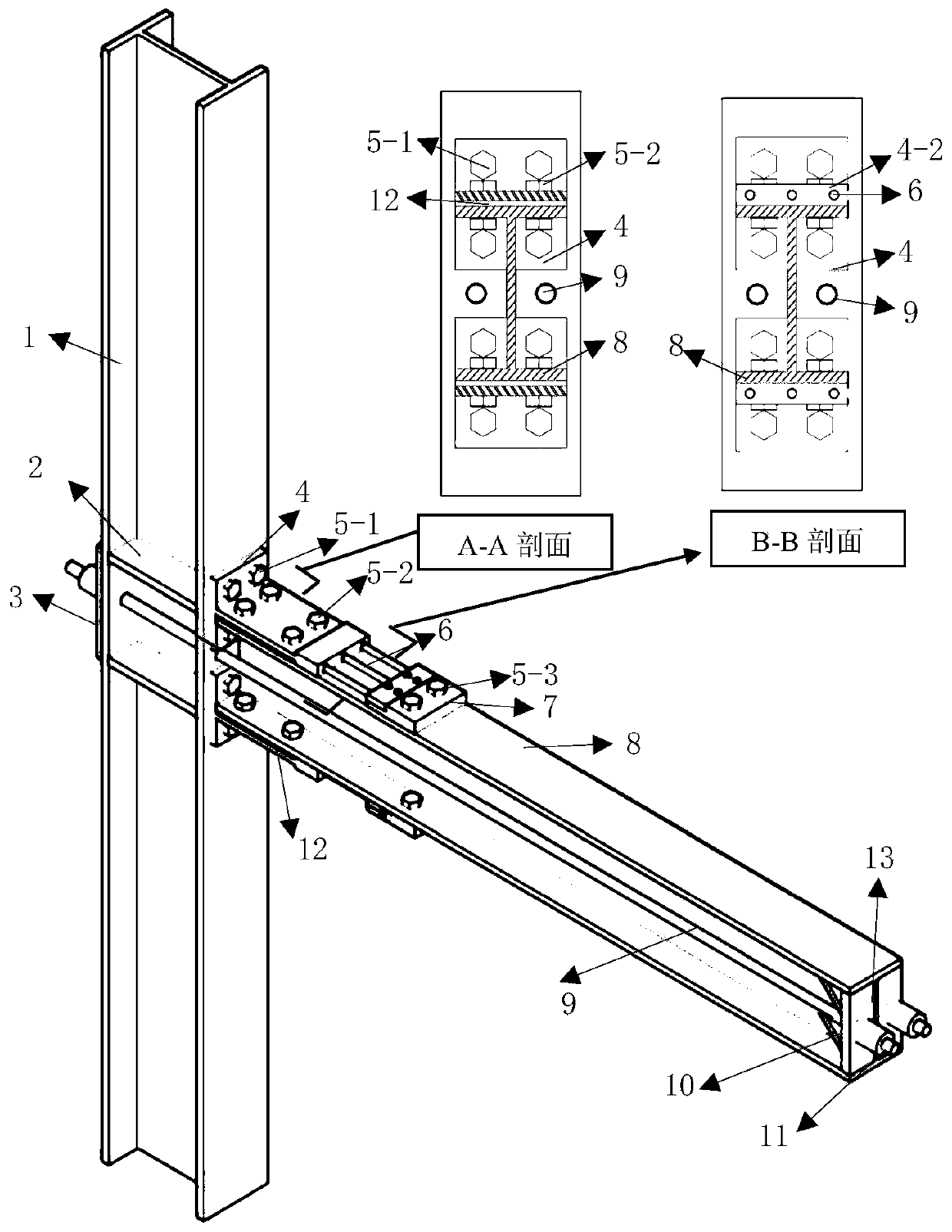 Post-tensioning self-resetting joints capable of multi-stage energy dissipation and assembling method for post-tensioning self-resetting joints