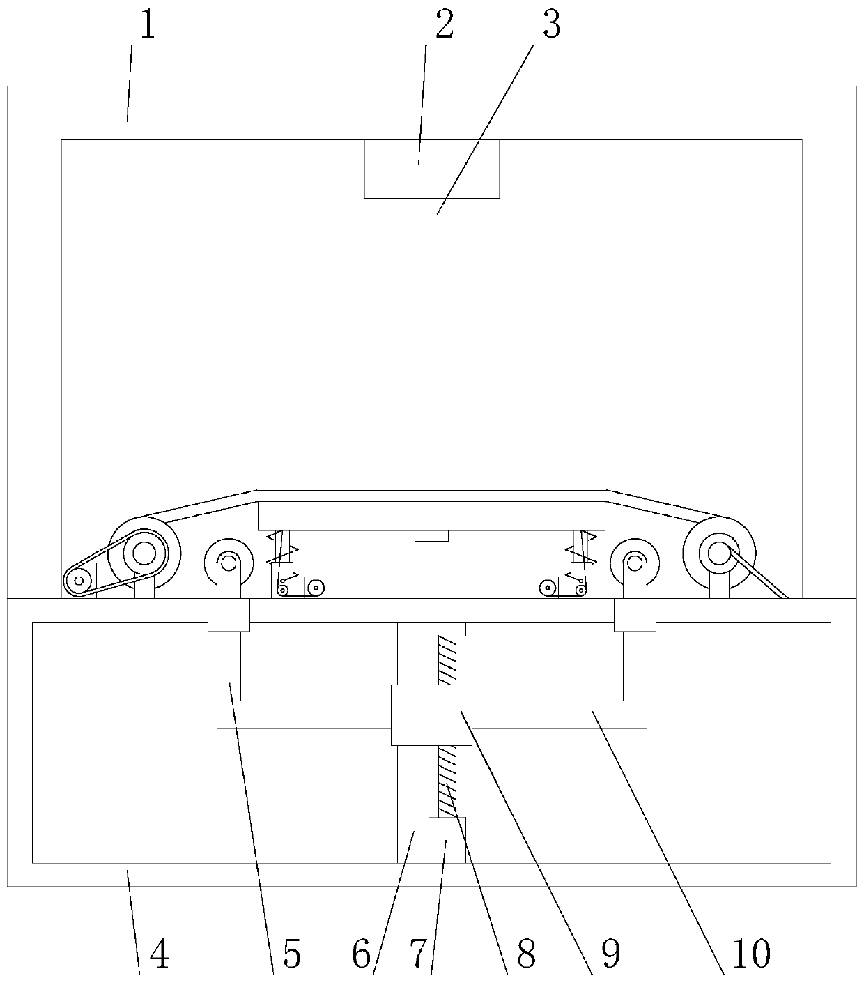 3D printing equipment with tray cleaning function