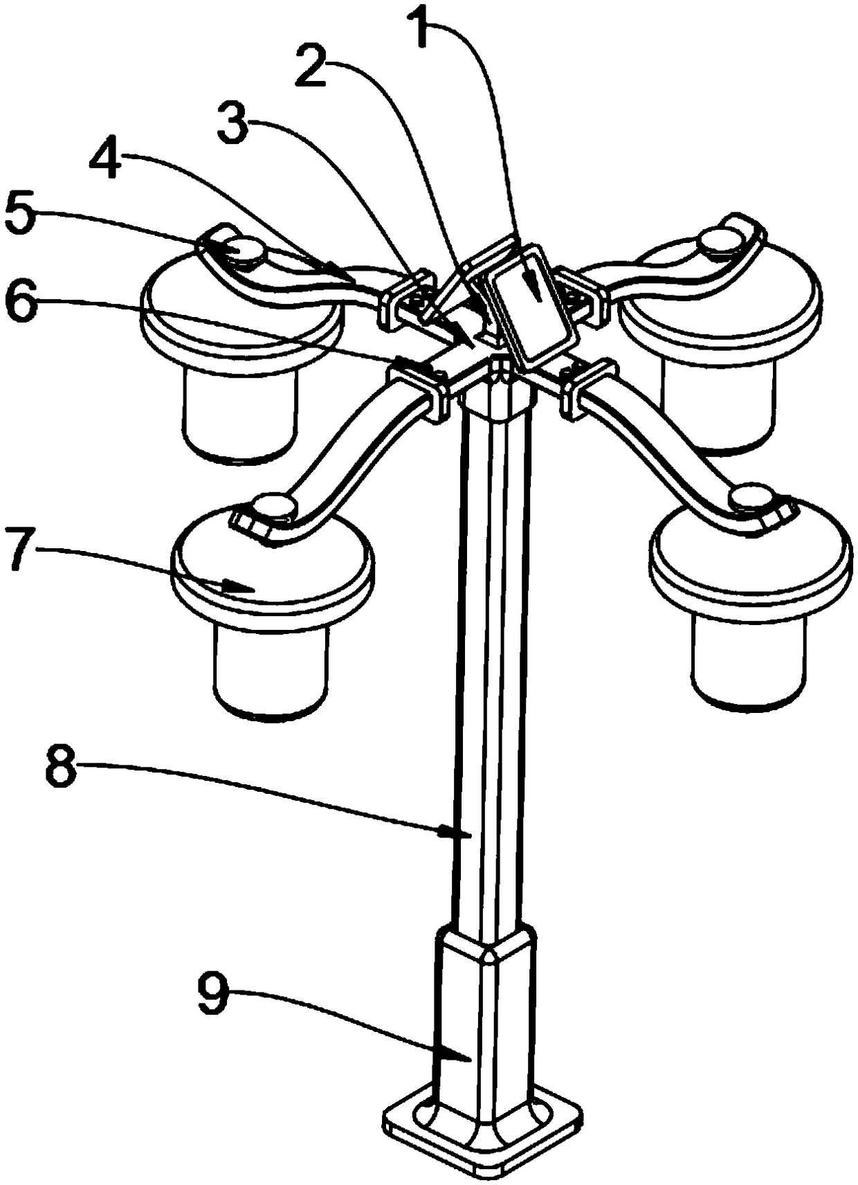 Three-proof solar street lamp