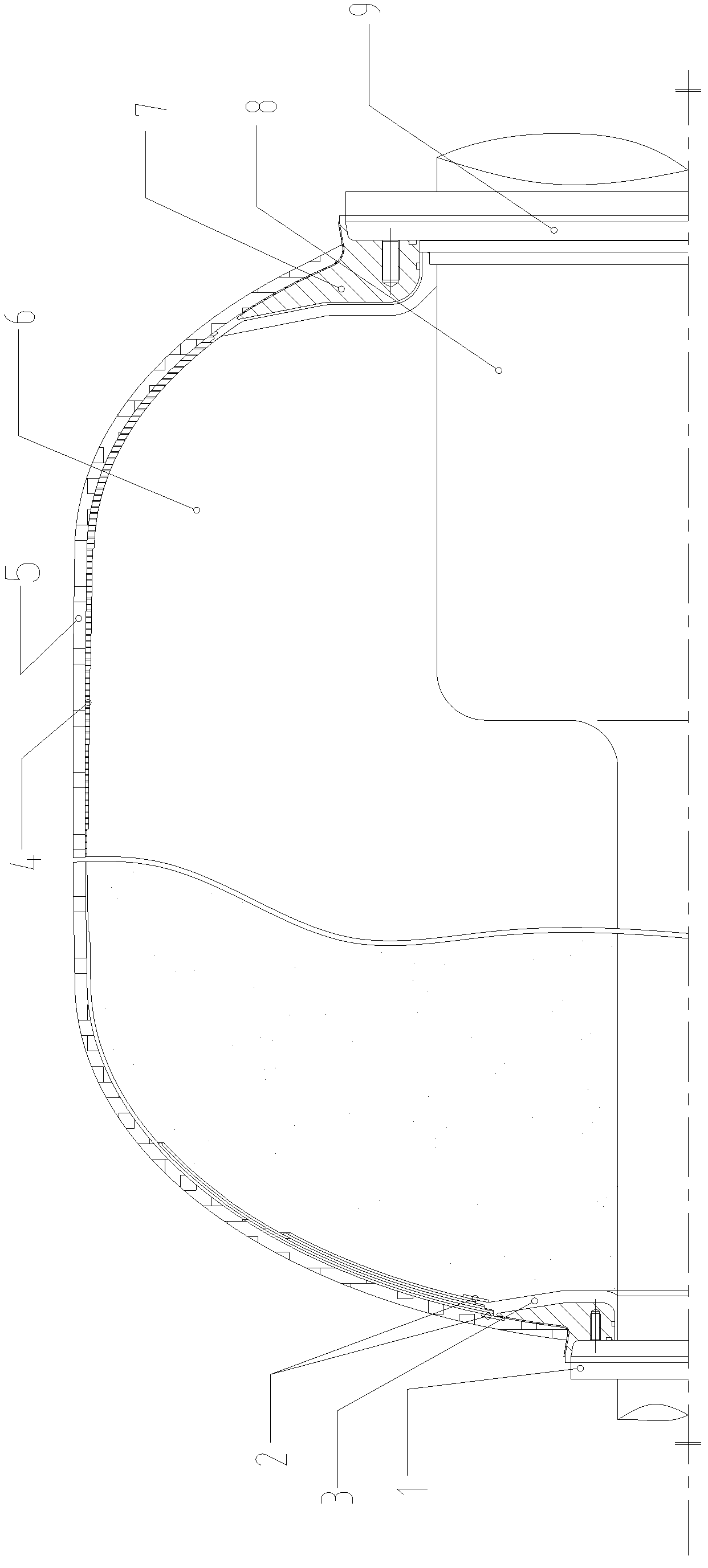 Manufacturing method for manual patch of heat insulating layer of filament winding engine shell