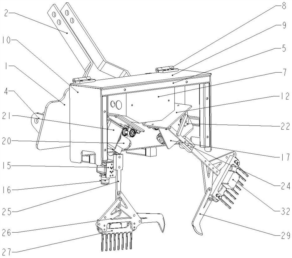 Vibration mechanical weeding device based on machine vision