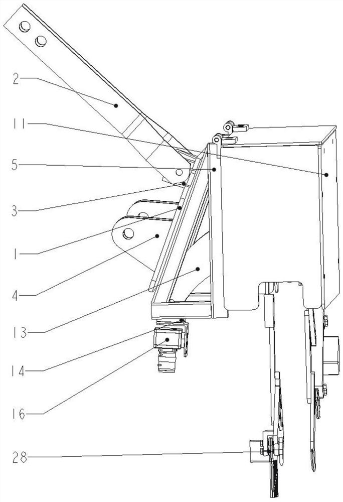 Vibration mechanical weeding device based on machine vision