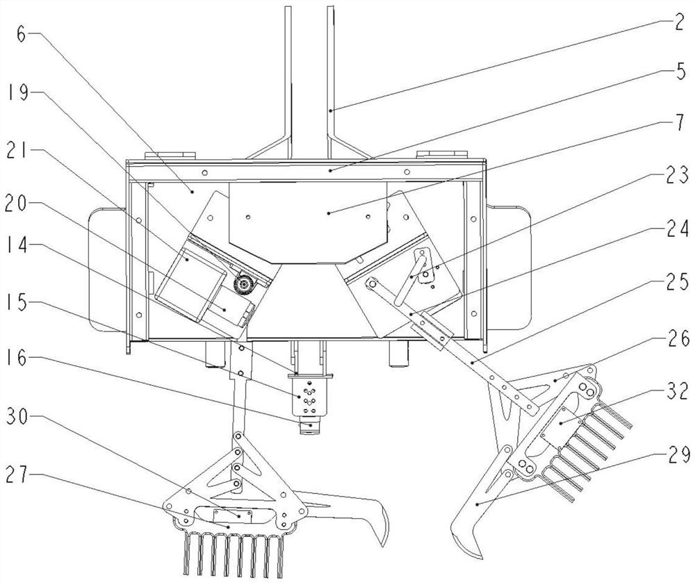 Vibration mechanical weeding device based on machine vision