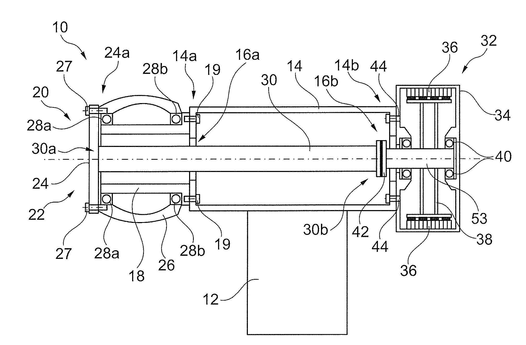 Flexible shaft wind turbine