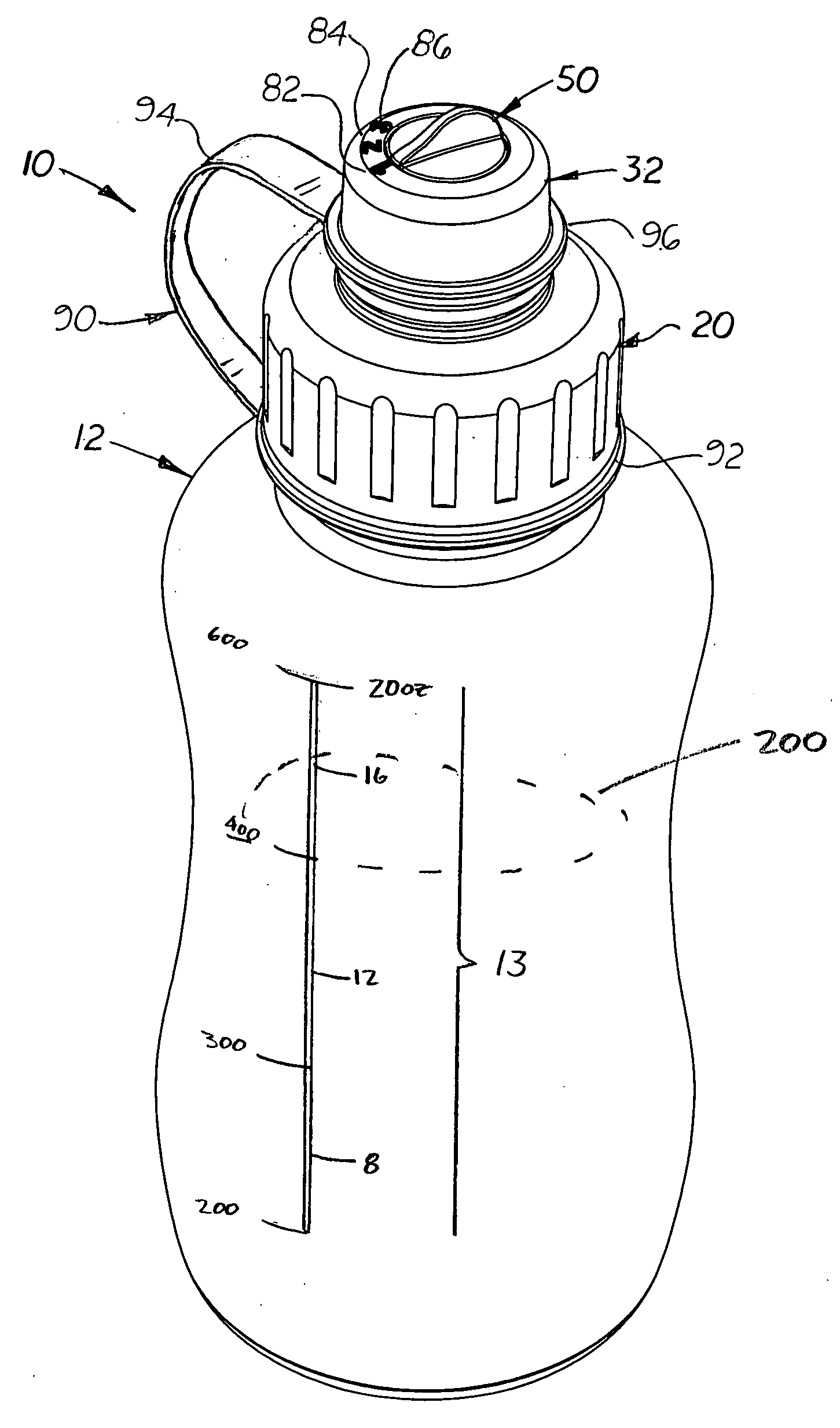 Daily water bottle consumption system