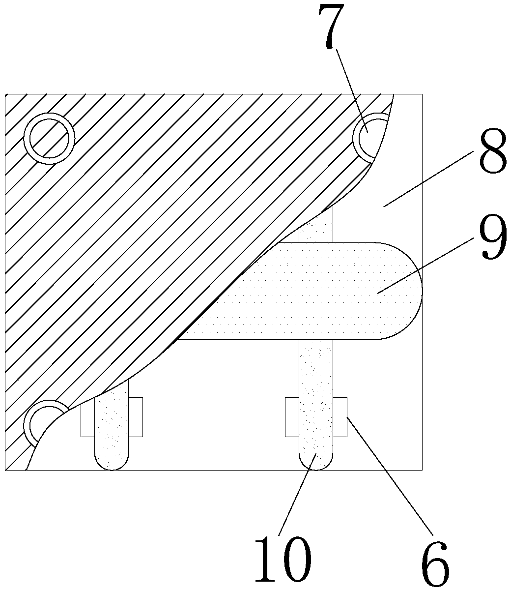 Rear support for automobile