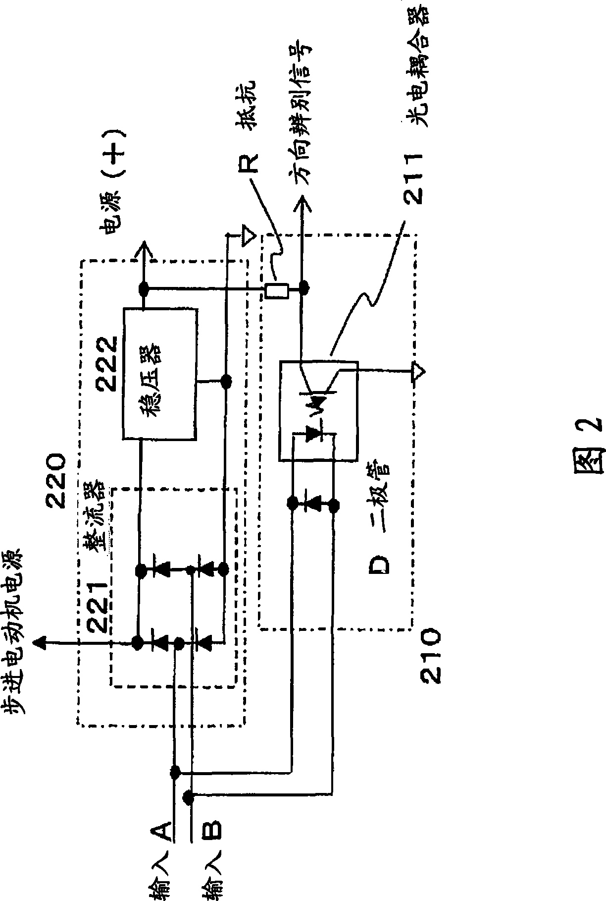 Ink supply mechanism and stepping motor driver therefor