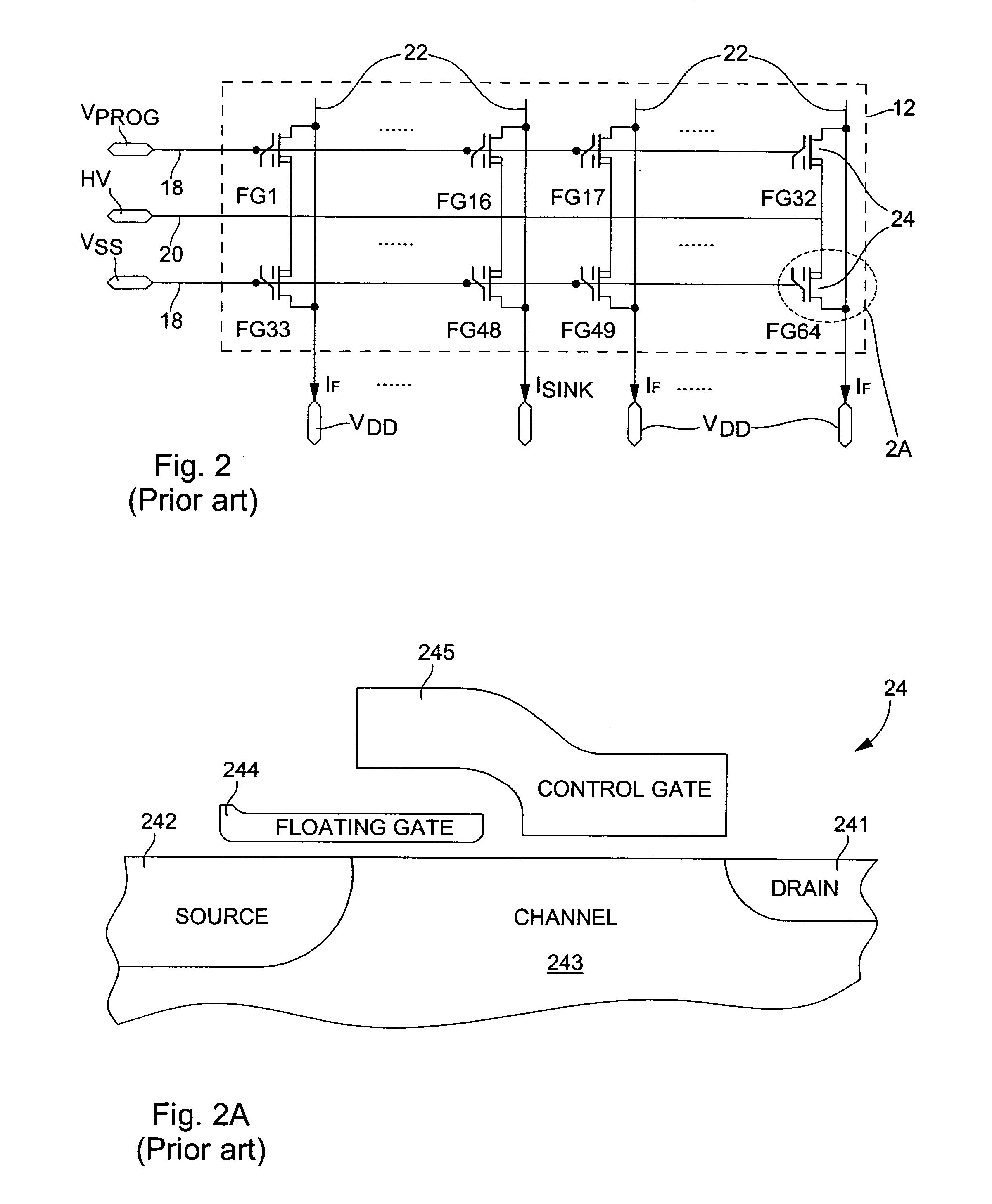 Array of non volatile split-gate memory cells for avoiding parasitic programming and programming method thereof