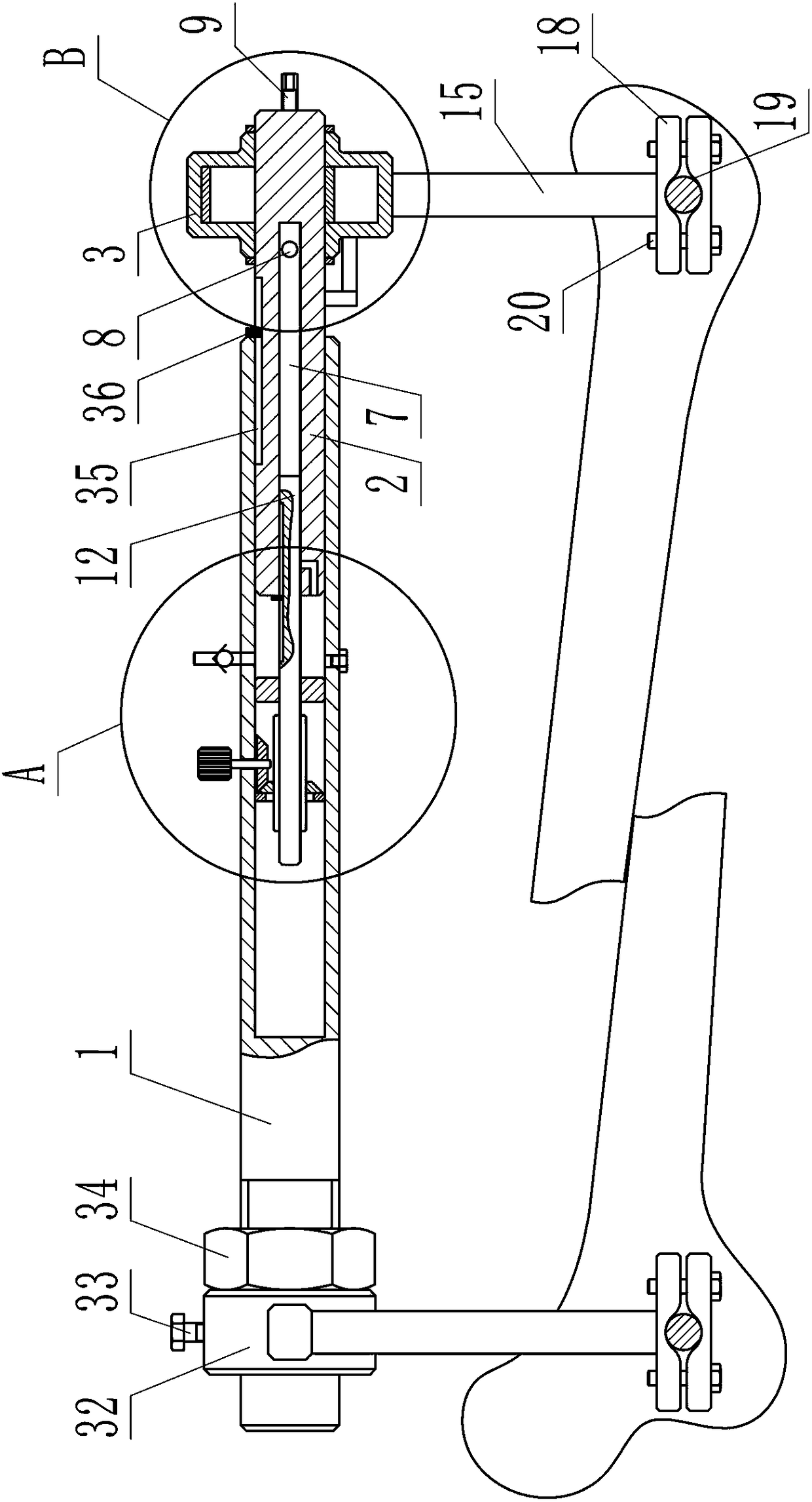 Bone fracture reduction device for four limb long bone diaphysis