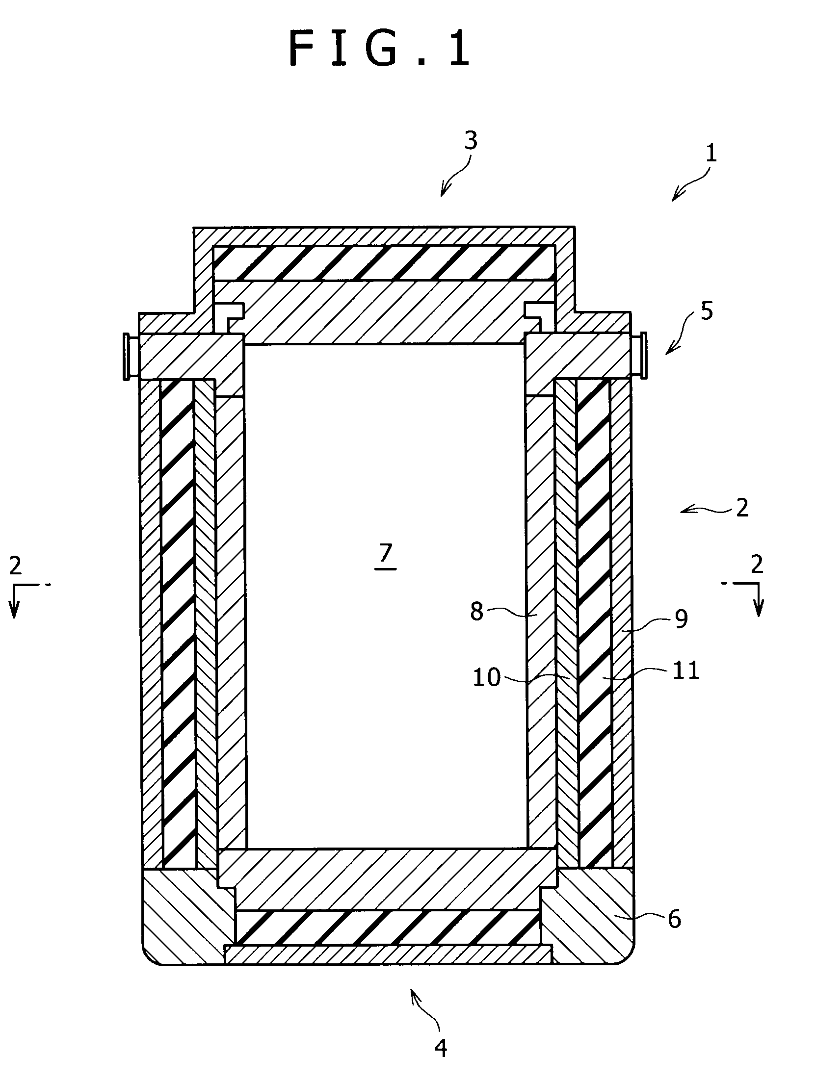 Transport/storage cask for radioactive material