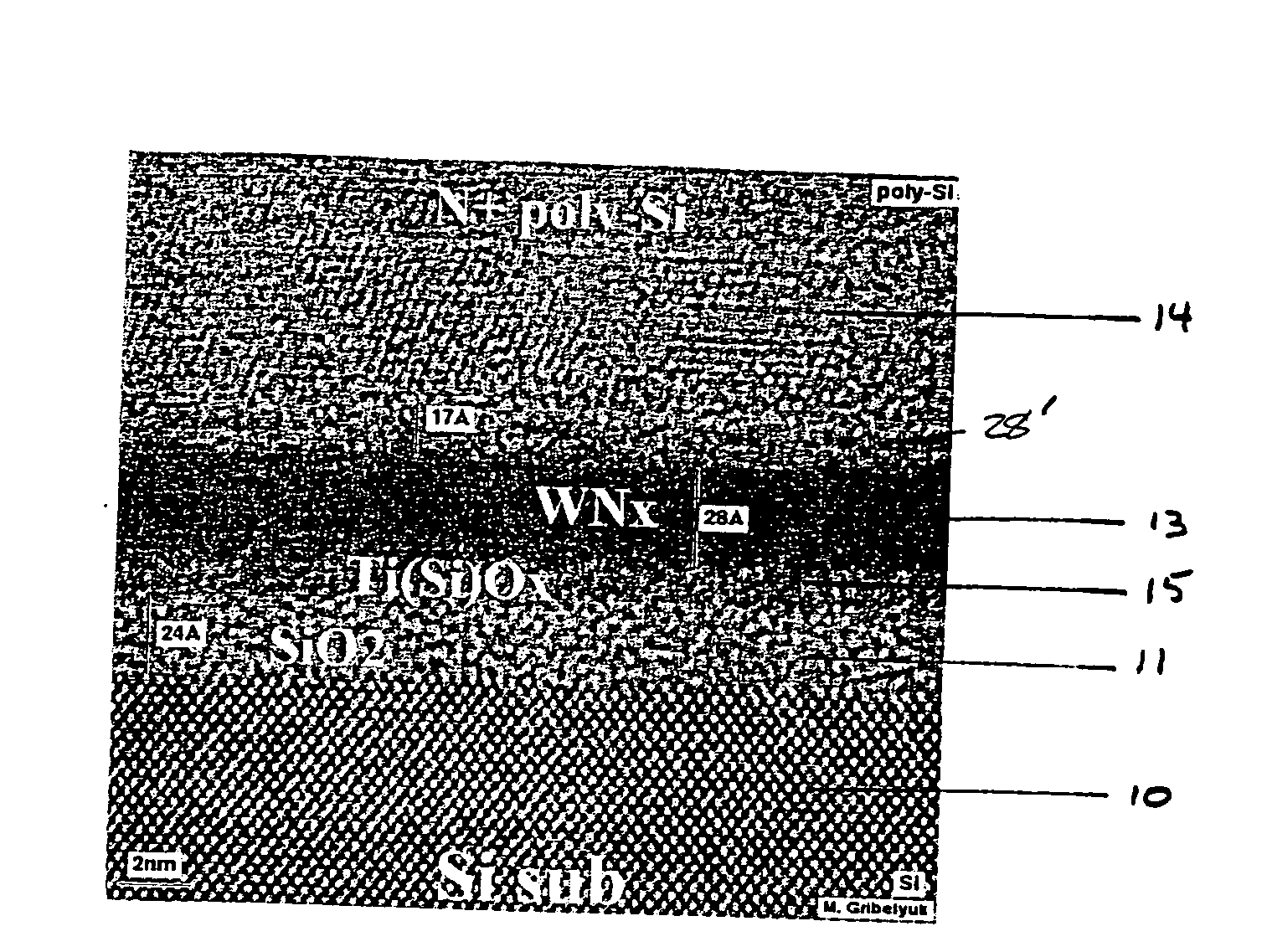 High-temperature stable gate structure with metallic electrode