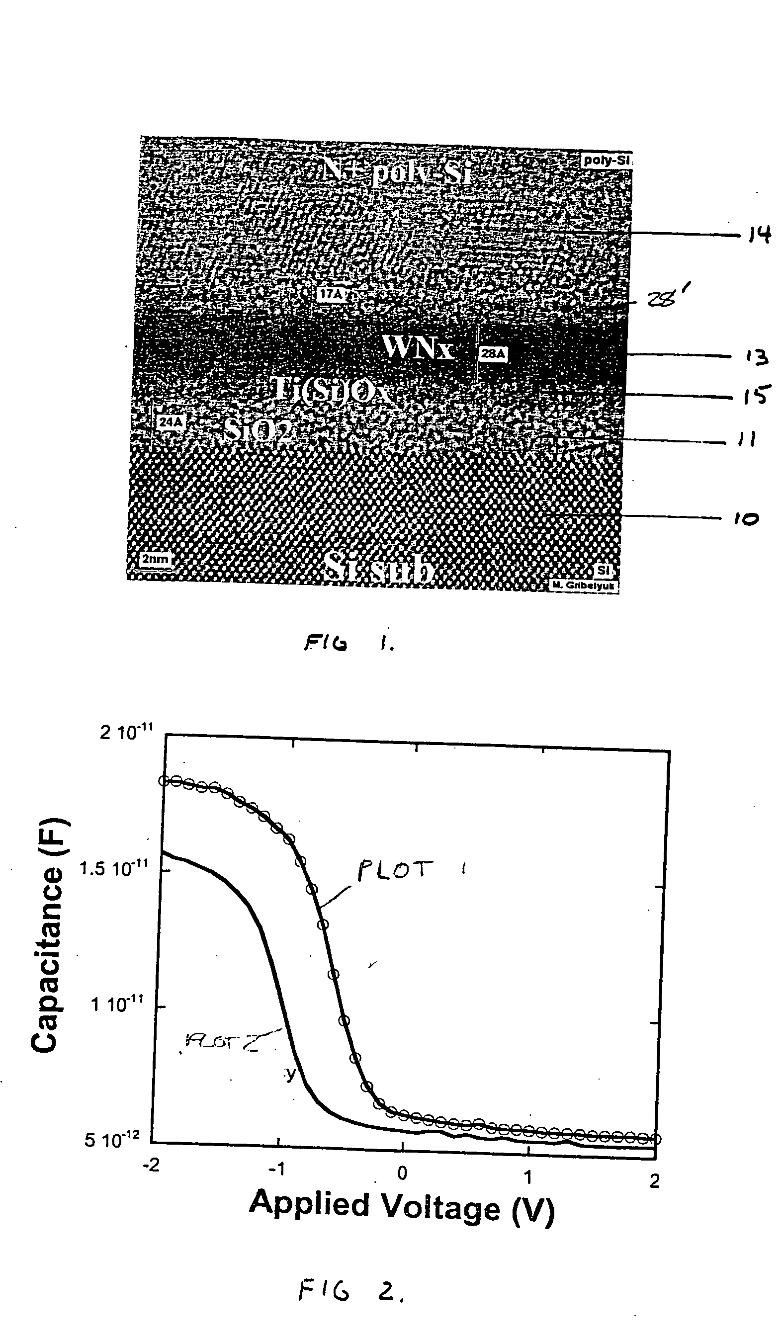 High-temperature stable gate structure with metallic electrode