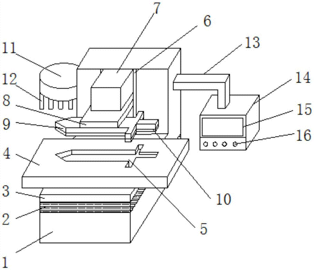 Rough blank stamping device of Longquan sword