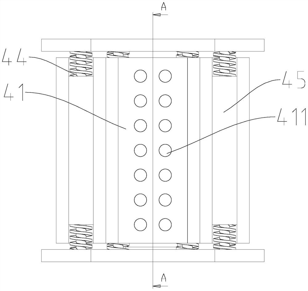 Parameter-adjustable multi-line spectrum frequency vibration reduction device