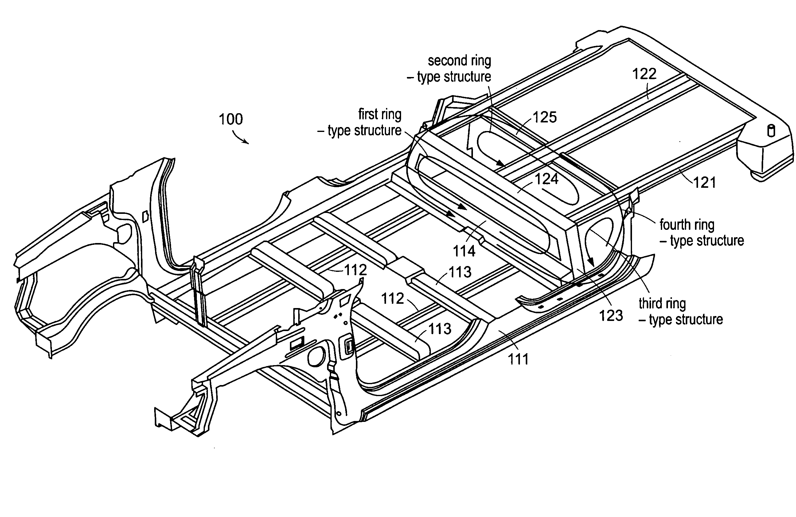 Upper body structure for fuel cell vehicle for reinforcing floor kick-up portion