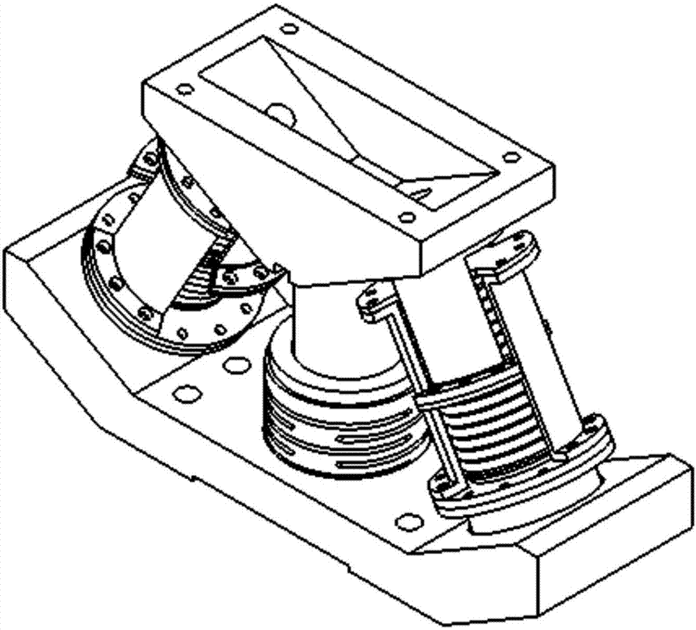 Two-parameter micro-vibration active and passive vibration isolation platform and system