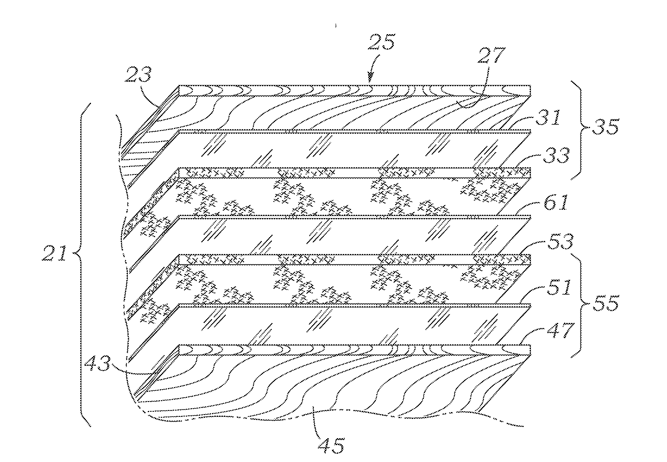 Process for slat shaping and shaped slats