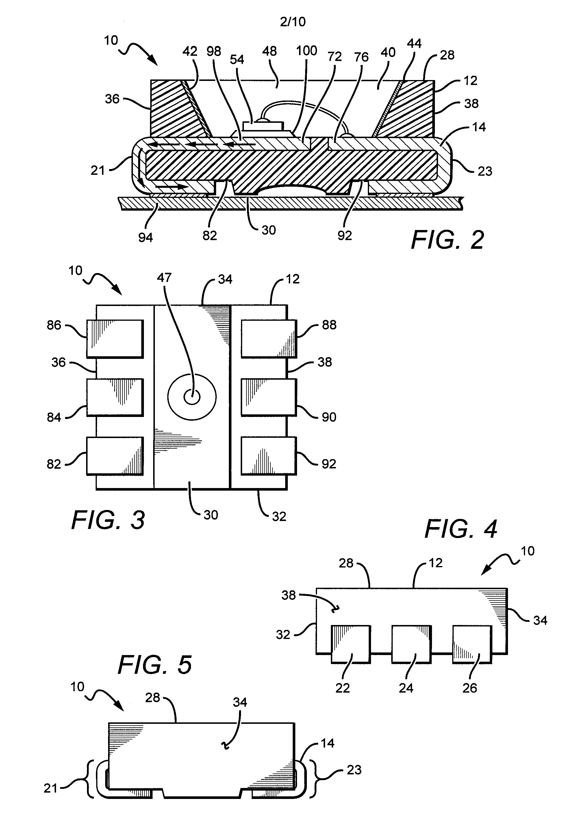 Water resistant surface mount device package