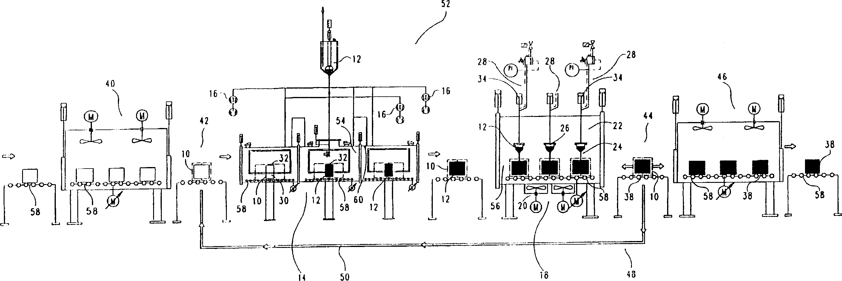 Method for casting cast or enclosed casting part and device for carrying said method