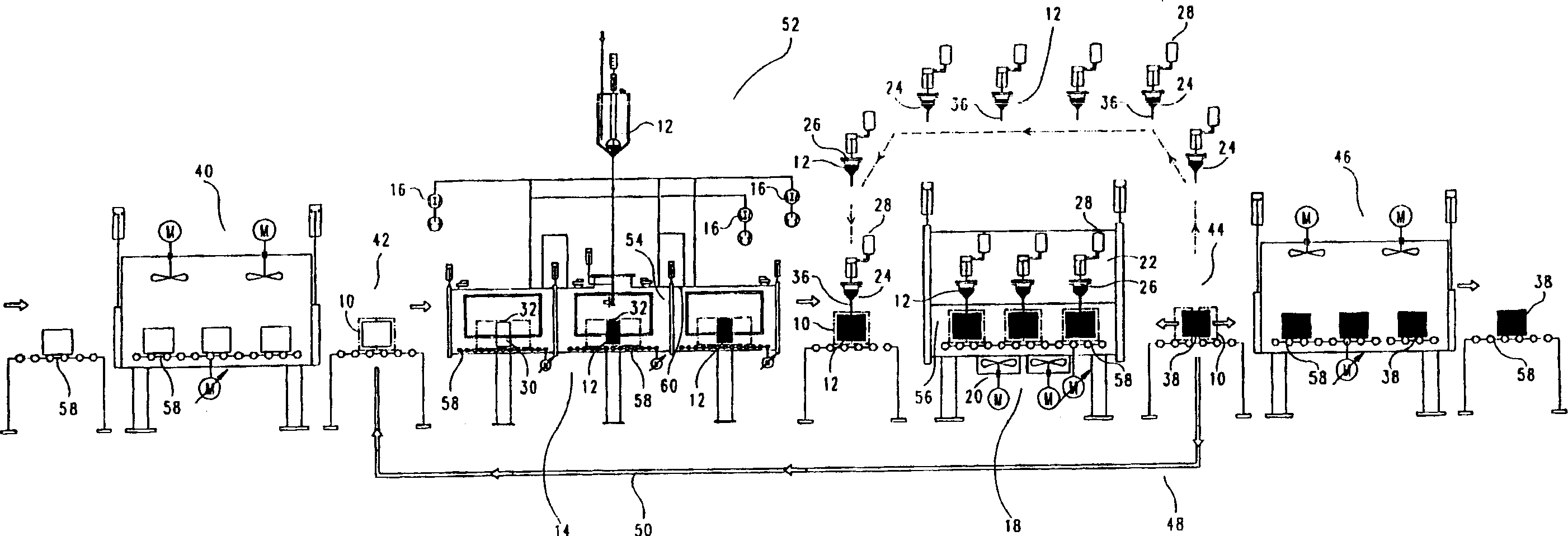 Method for casting cast or enclosed casting part and device for carrying said method