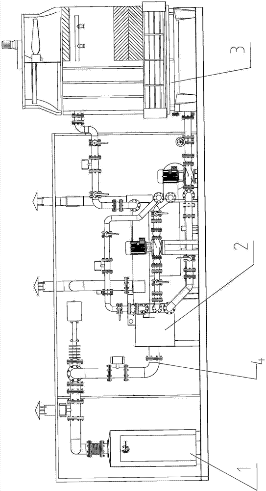 Mobile cold-heat-electricity triple generation distributive energy station and control system thereof